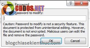 đặt password cho file word 2