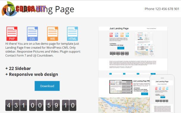 just-landing-page-theme