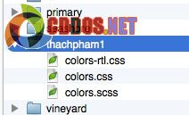 Copy các file CSS và SASS vào thư mục mới