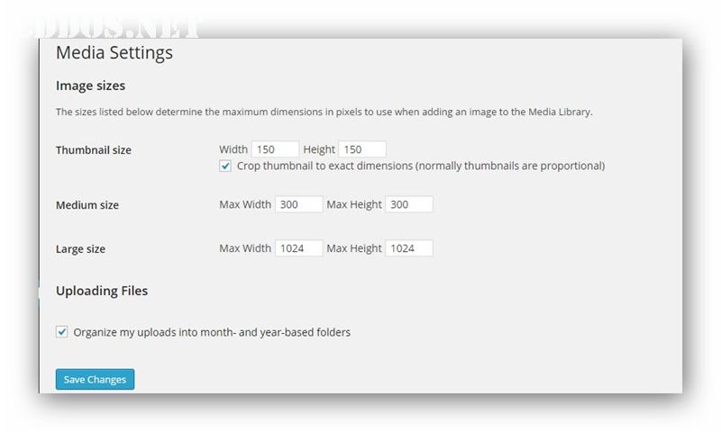 media-settings-wordpress