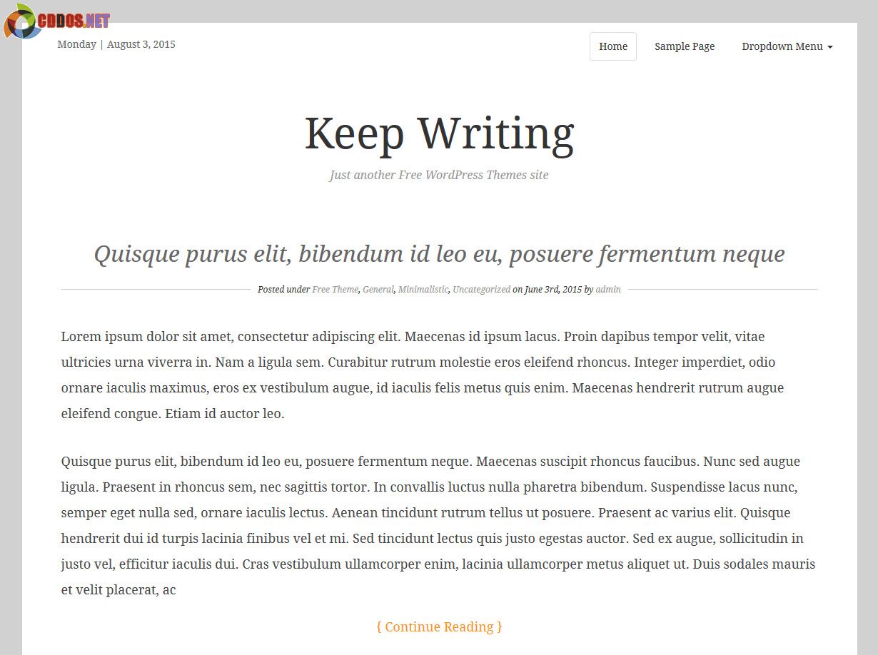 keepwriting-theme