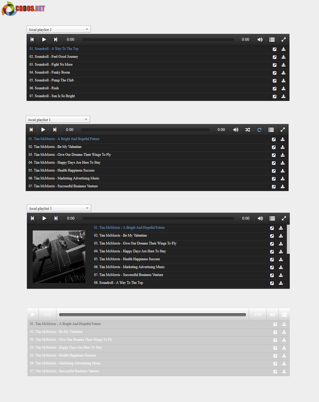 responsive-html5-music-playlist