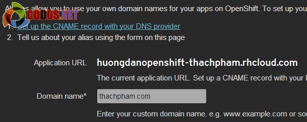 Add domain OpenShift