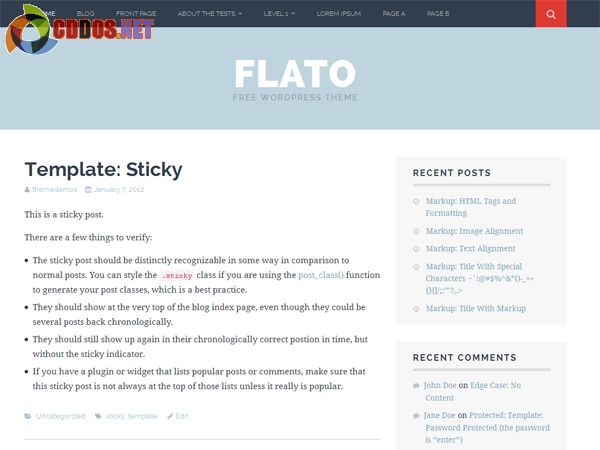 Flato - Xứng đáng là một starter theme chuyên nghiệp