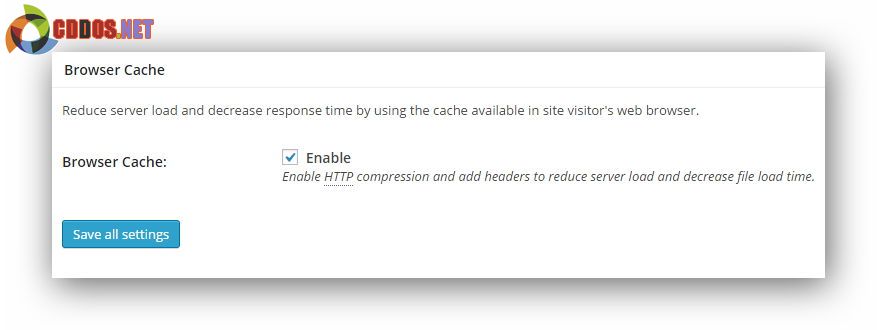 Thiết lập Browser Cache