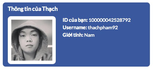 Shortcode lấy thông tin từ Facebook