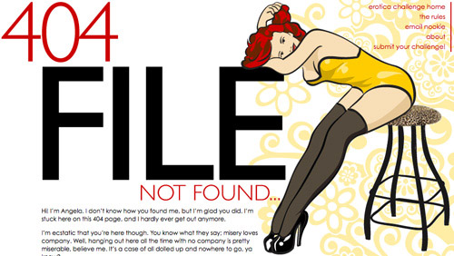 Trang báo lỗi 404 phong cách sexy