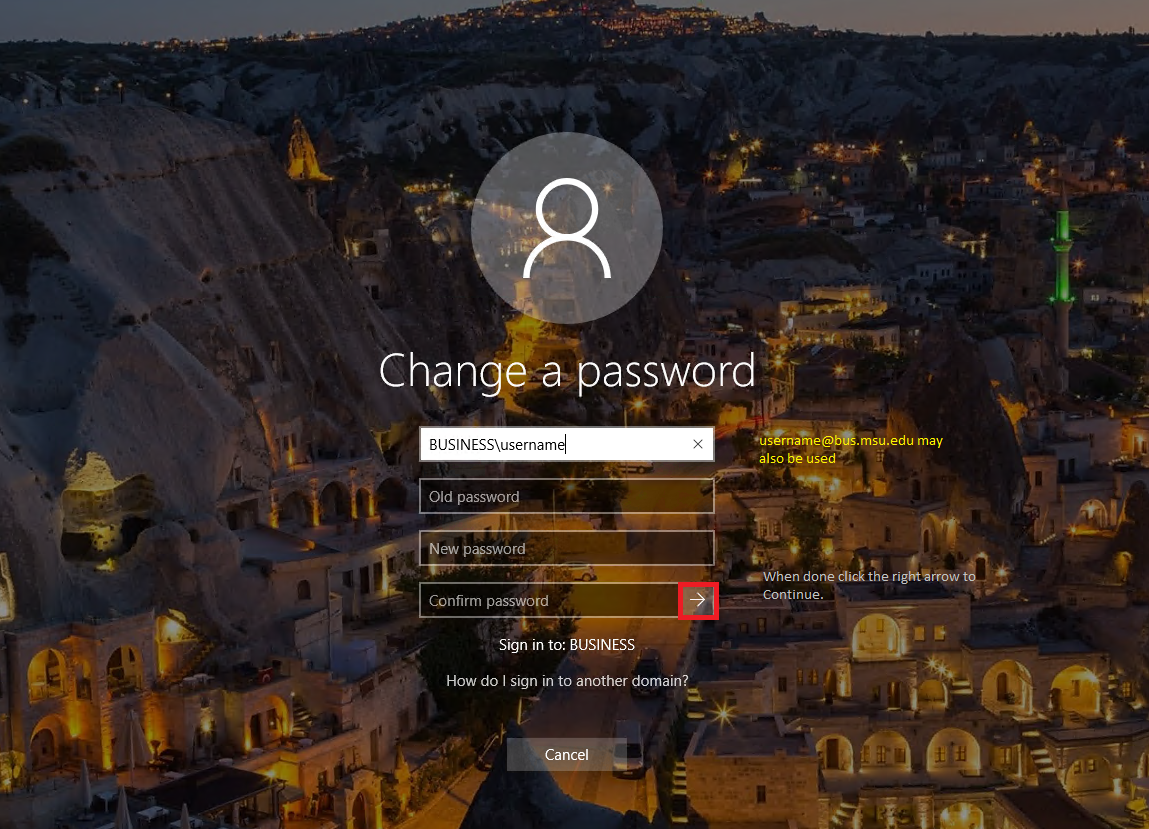 đổi mật khẩu cho Server Windows
