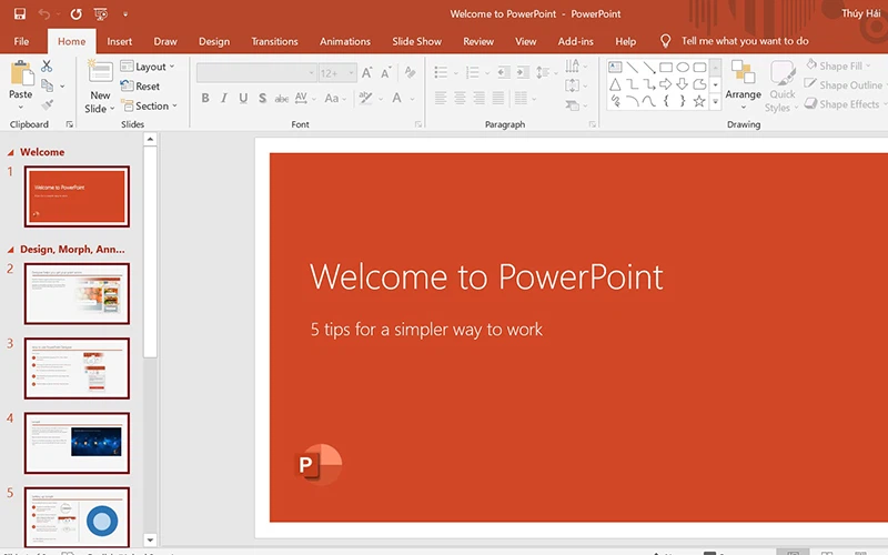 Cách ghép hai file Powerpoint thành một