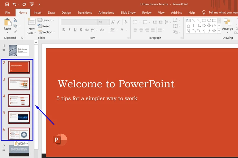 Cách ghép hai file Powerpoint thành một