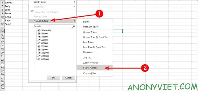 Cách sắp xếp và lọc dữ liệu trong Excel