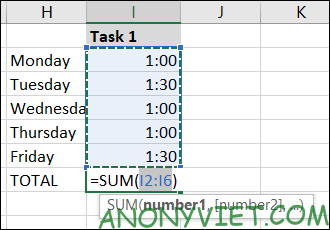 Cách cộng và trừ thời gian trong Microsoft Excel