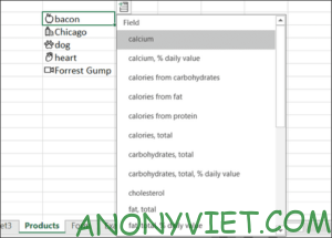 Cách áp dụng kiểu dữ liệu tự động trong Excel