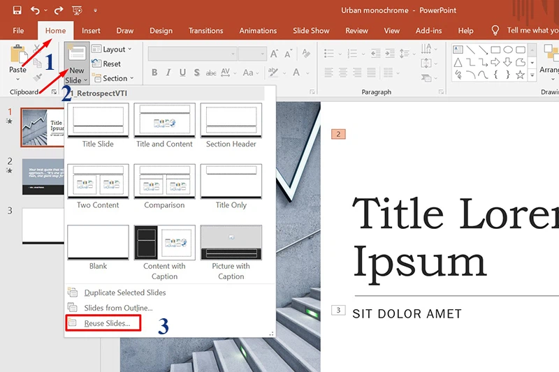 Cách ghép hai file Powerpoint thành một