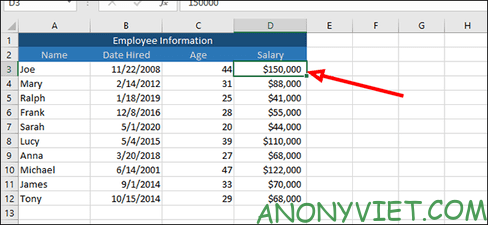 Cách sắp xếp và lọc dữ liệu trong Excel