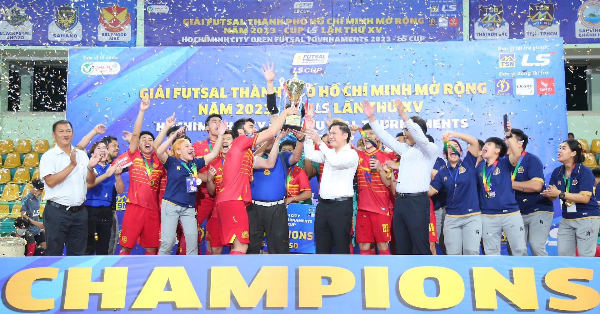 Giải futsal TP.HCM mở rộng 2023: Thammasat Stallion vô địch