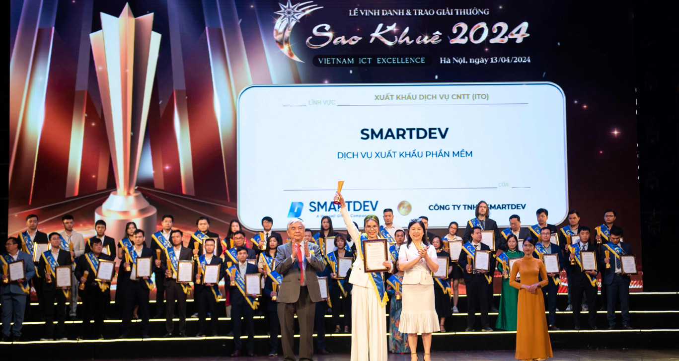 SmartDev giành ‘cú đúp’ giải thưởng Sao Khuê 2024
