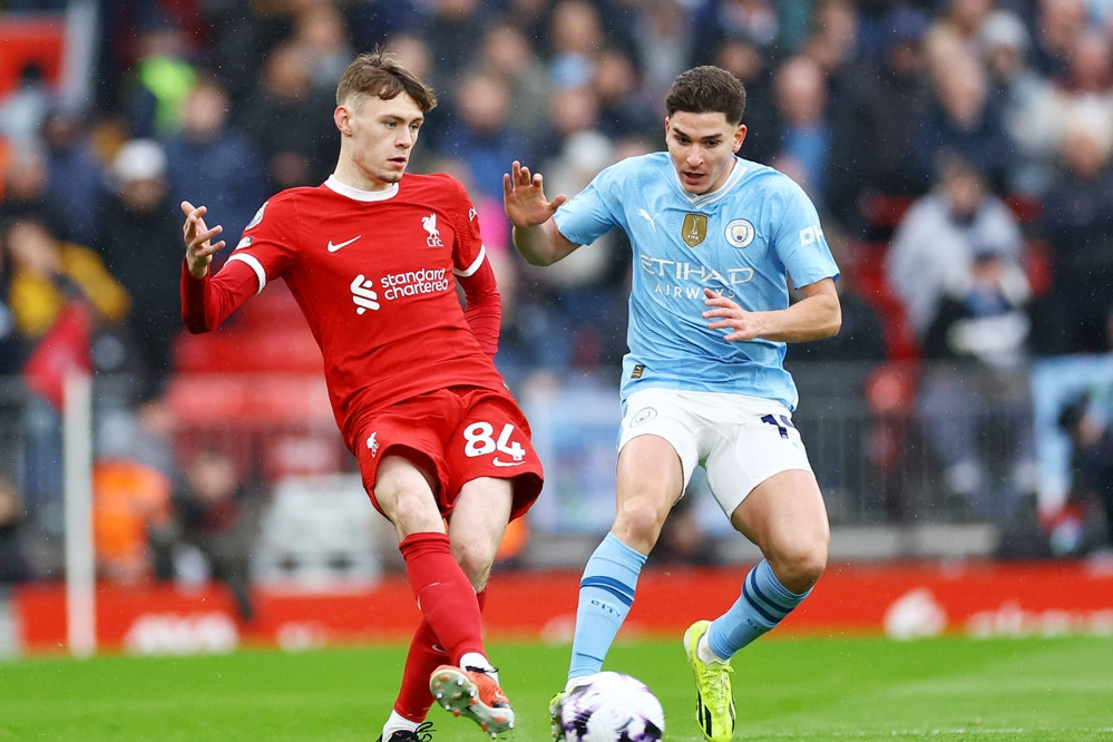 Trực tiếp bóng đá Liverpool 0-1 Man City: John Stones mở tỷ số (H1)