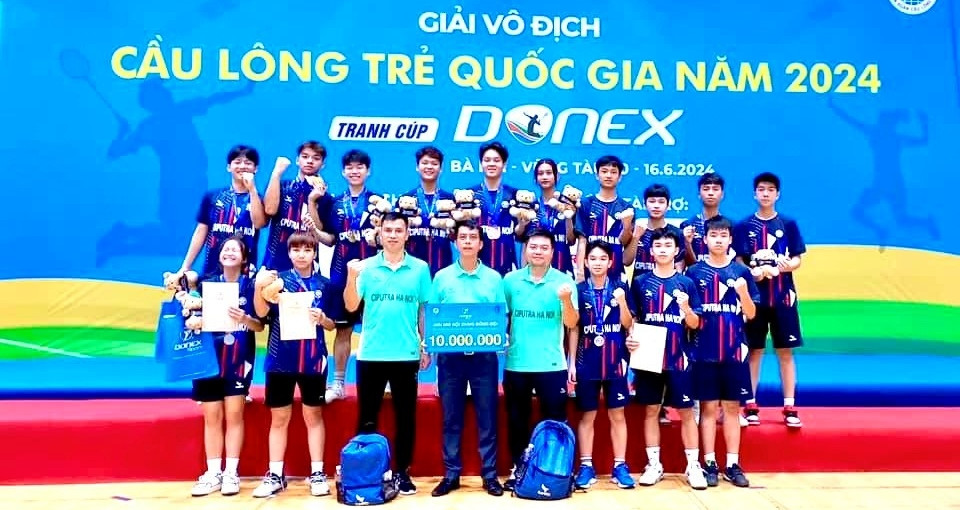 Dấu ấn thành tích mới của CLB Cầu lông Ciputra Hanoi