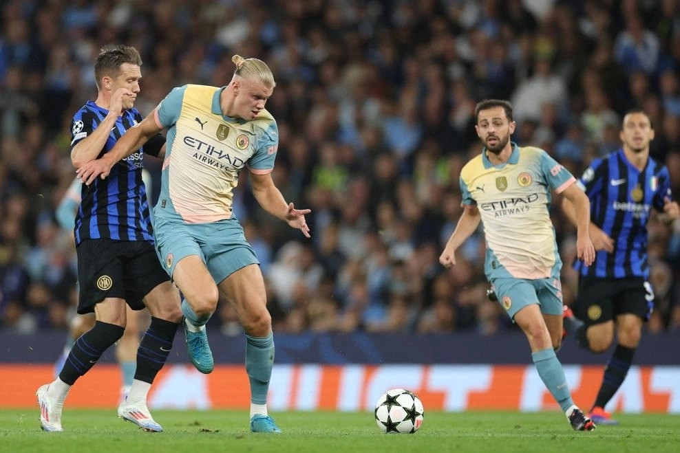 Haaland 'tắt điện', Man City bị Inter cầm chân