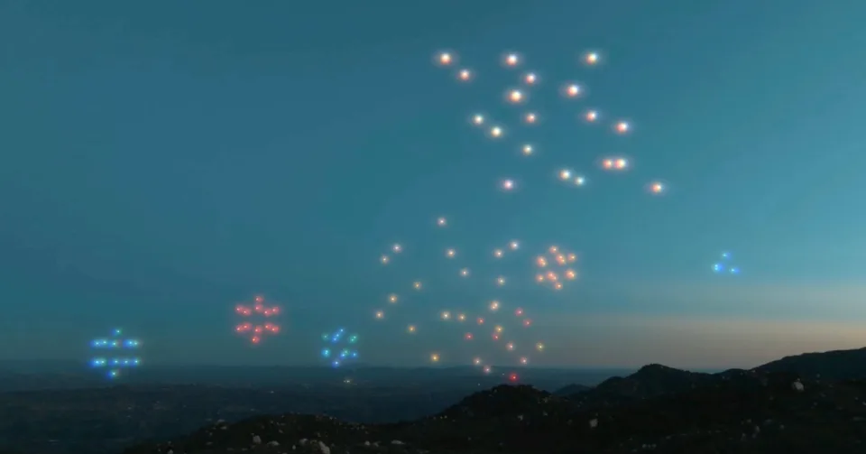 Drone dần thay thế pháo hoa tại Mỹ